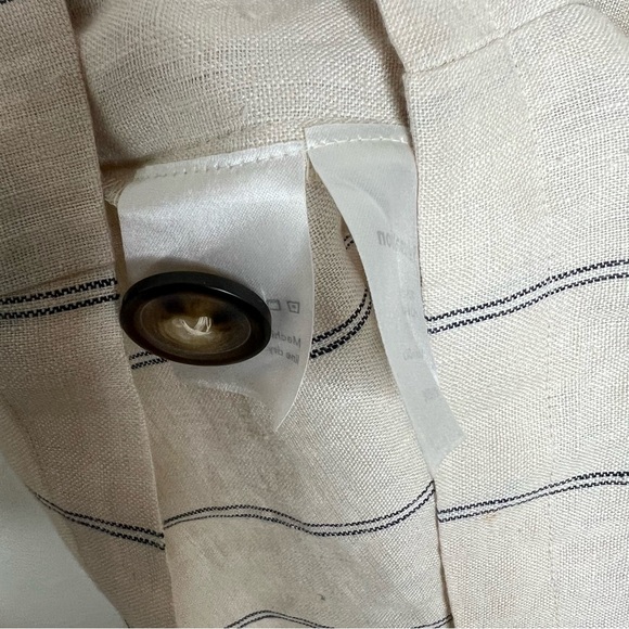 Reformation Cayman Mini Dress Cream Linen Button Down Tank Sleeveless Size M - Picture 10 of 15